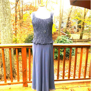 Patra Grey Sequin Gown -Size 6